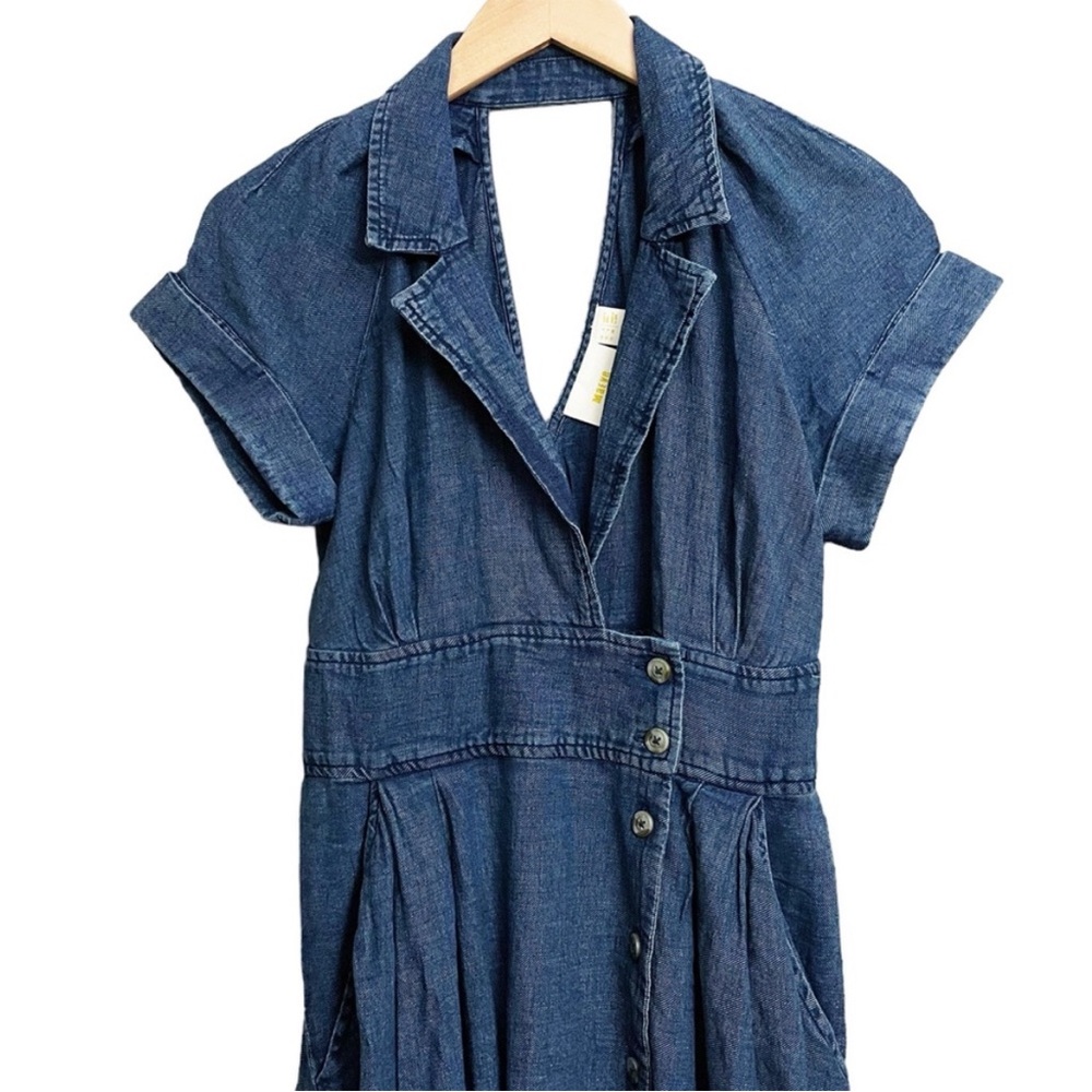 Anthroplogies Denim Blue Dress - Picture 4 of 7